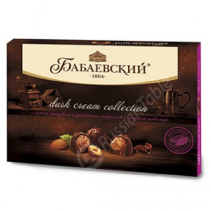 Dark chocolate - dark cream n nut -Russian